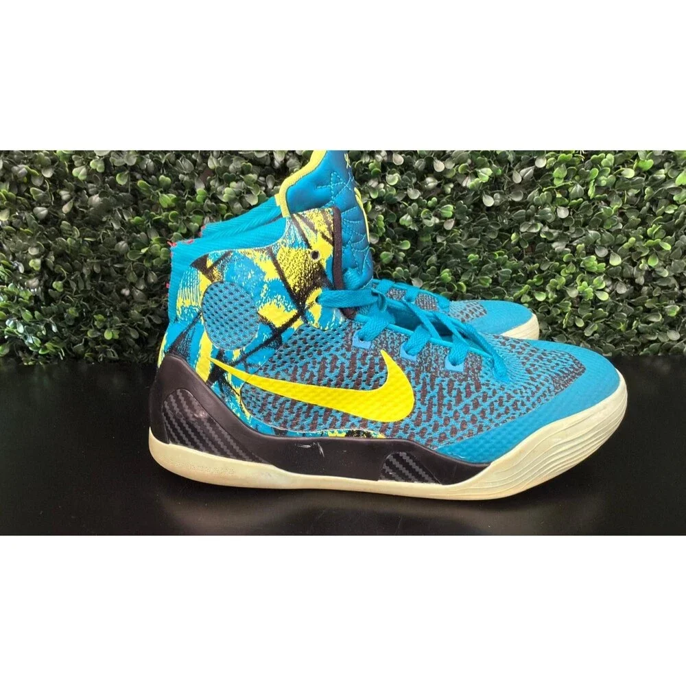 Nike Kobe IX Elite Perspective Size 6.5 Y Turquoise Basketball Shoes 636602-400